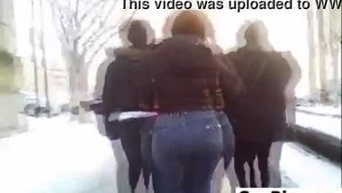 Large Booty In Some Tight Jeans Outside