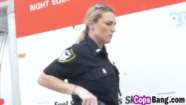 Nasty cops abusing black smuggler dong in truck